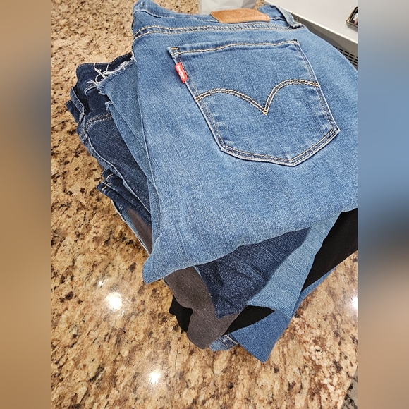 Denim - 9 Pairs of Size 10 Shorts/Skirt/Pants/Jeans- PRICE IS THE TOTAL. 9 PAIRS TOTAL.